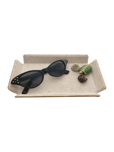 Glasses tray in shagreen 